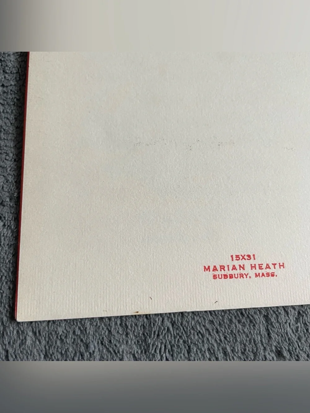 Vintage Calligraphy Greeting Card